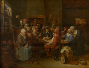 Flamand taverna (olaj a panelen)