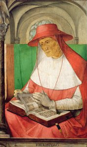 Szent Jeromos portréja (347-420) 1475 körül (panel)