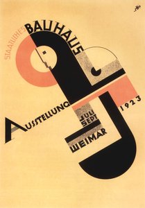 Bauhaus kiállítás. Képeslap, 1923.