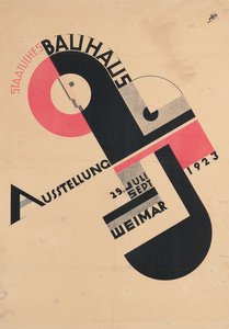 Az 1923-as Állami Bauhaus-kiállítás plakátja