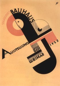 A Bauhaus kiállítás reklámozása Weimarban