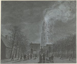 Tűz az amersfoorti templomtoronyban