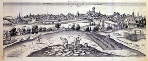Egy palabánya Angers-ban, 1561 alkotó: Joris Hoefnagel