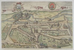Lowicz képe, Georg Braun (1541-1622) és Frans Hogenberg (1535-90) „Civitates Orbis Terrarum” című művéből alkotó: Joris Hoefnagel
