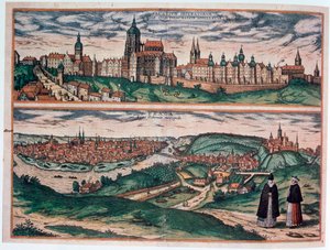 Prága látképe, c1572 alkotó: Joris Hoefnagel