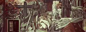 Cortez és a kereszt, Az amerikai civilizáció eposzából alkotó: José Clemente Orozco