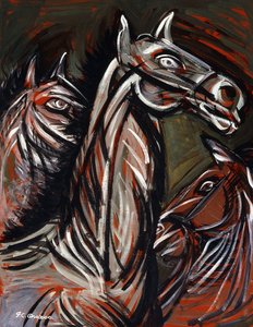 lovak; Lovak alkotó: José Clemente Orozco
