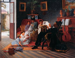 Adolfo Pinto családjának jelenete
