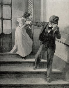 Szomorú búcsú. 1900 (rajz)