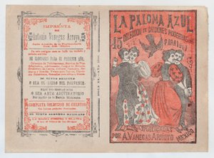 Borító a „La Paloma Azul: Modern dalok gyűjteménye 1901-hez” című dalhoz, két pár da..., kb. 1901. alkotó: José Guadalupe Posada