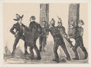 Bruno Martinez Jézus kivégzése, 1892., 1892. alkotó: José Guadalupe Posada