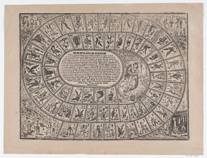 Game of the Goose, kb. 1900-1910., kb. 1900-1910. alkotó: José Guadalupe Posada