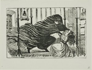 Illusztráció egy történethez alkotó: José Guadalupe Posada