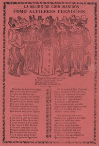 A száz férj asszonya – Mint Pins on alkotó: José Guadalupe Posada