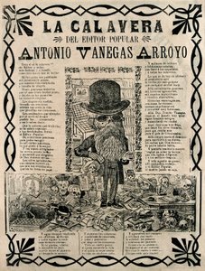 Jose Guadalupe Posada népszerű metszete alkotó: José Guadalupe Posada