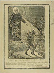 Szent Péter árnyékának szentelt ima alkotó: José Guadalupe Posada