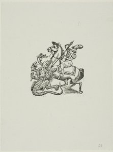 Szent György alkotó: José Guadalupe Posada