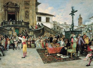 A Szentek sorsolása, Jose Jimenez Aranda festménye