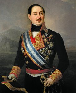 Francisco Serrano y Dominguez (1810-1885), spanyol katona és politikus, a Liberális Unió vezetője, az első köztársaság elnöke 1874-es portréja alkotó: José María Romero y López