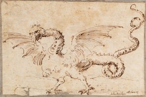 Tanulmány egy sárkányról, 1620-as évek.