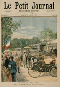 A ló nélküli kocsik, a Le Petit Journal címlapja, 1894. augusztus 6.