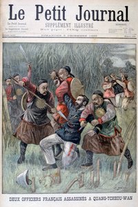 Két francia tisztet ölt meg a Quang-tcheou-wan, 1899 alkotó: Jose Belon