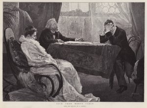 Vissza Monte Carlóból (litho) alkotó: Jose Garnelo y Alda