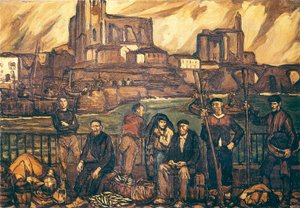 Halászok baszkjai (olaj, vászon)