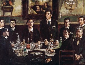 Összejövetel a Café de Pombo-ban