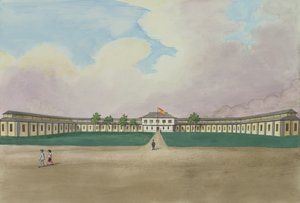 Az új szivargyár Meisicben, "The Flebus Album of Views In and Around Manila", 1845 körül