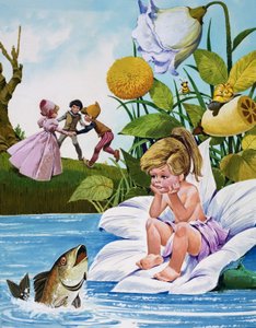 A Tündérgyermek (gouache, papír)