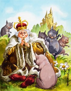 A varázssíp (gouache, papír)