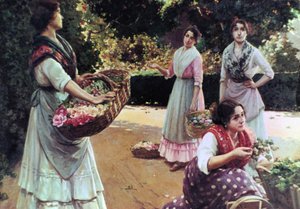 "Sevilla virágárusai" alkotó: Jose Rico Tejedo