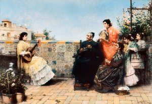 A kúra látogatása (Festészet, XX. század eleje) alkotó: Jose Rico y Cejudo