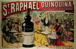 „St. Raphael Quinquina francia aperitif (színes litho) alkotó: Jose and Michele A. Belon