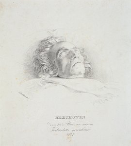 Ludwig van Beethoven (1770-1827) a halálos ágyán, 1827. március 28.