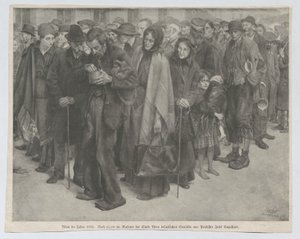 Újságkivágás, feltehetően a „Leipziger Illustrirten Zeitung” című lapból: „Bécs 1918-ban” alkotó: Josef Engelhart