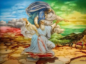 A2_Exodus_21_Mózes meglátja az ígéret földjét alkotó: Josef Johann Michel