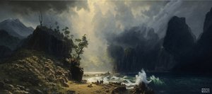 JJM újraalkotja a Bierstadt-A: Puget Soundot a Csendes-óceán partján