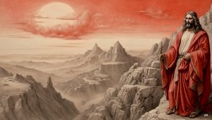 Jézusnak a világ összes királyságát megmutatta az ördög egy hegyen - imádj engem_04 alkotó: Josef Johann Michel