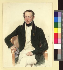 Johann Ludwig Deinhardstein költő és színházigazgató portréja