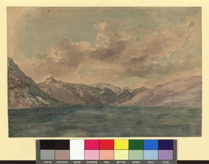 A Traunsee alkotó: Josef Kriehuber