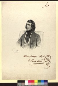 Elias Parish Alvars, hárfavirtuóz alkotó: Josef Kriehuber