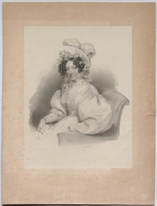 Gabrielle Auersperg, született Lobkowitz alkotó: Josef Kriehuber