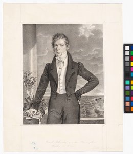 Johann Georg Schwarz (1800-1867, szőrmekereskedő) alkotó: Josef Kriehuber