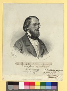Karl Binder, karmester, Johann Nestroy bohózatainak zeneszerzője alkotó: Josef Kriehuber
