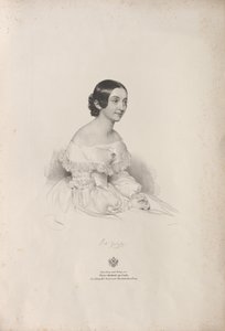 Gabussi Rita operaénekesnő portréja 1810-1891, 1840.