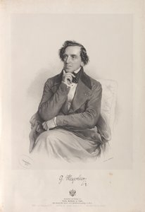 Giacomo Meyerbeer 1791-1864, 1847 zeneszerző portréja.