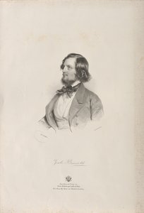 Giulio Briccialdi fuvolaművész és zeneszerző portréja 1818-1881, 1850 előtt.