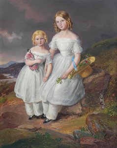Franziska Comtesse Kolowrat-Krakowsky 18351904 és Seraphine Comtesse..., 1841 portréi.